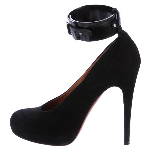 Céline Suede Ankle Strap Pumps - Picture 1 of 5